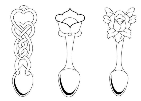 Ложка раскраска