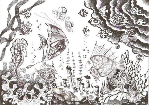 Разводы на воде вектор