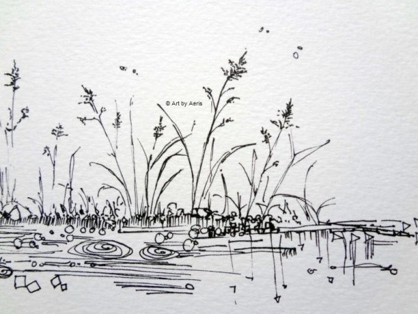 Рисунки природы для срисовки легкие