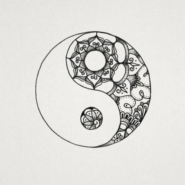 Зентангл Инь Янь
