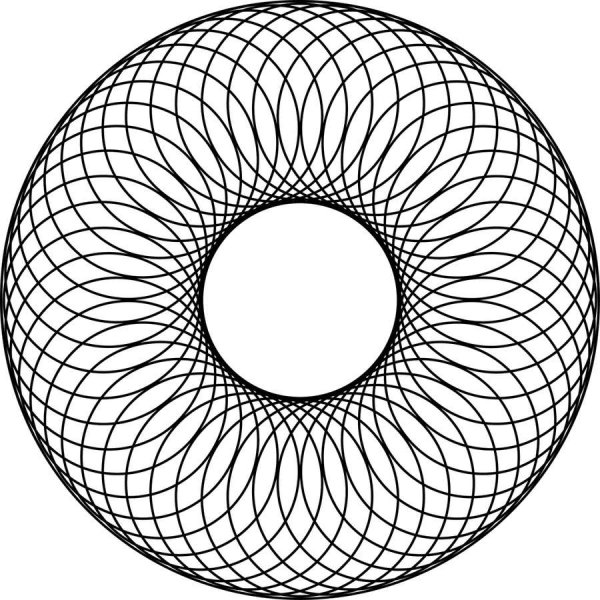 Круглые геометрические узоры