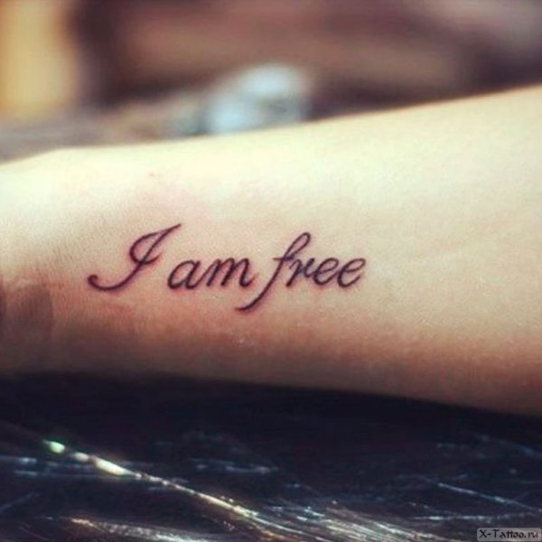 Тату ручкой надписи