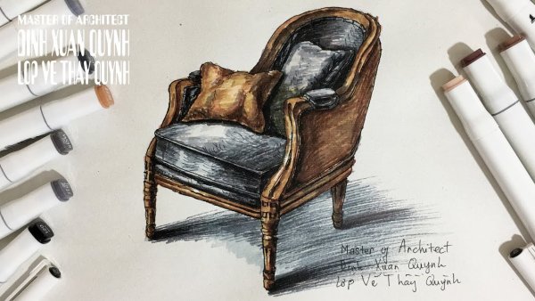 Стул рисунок легкий