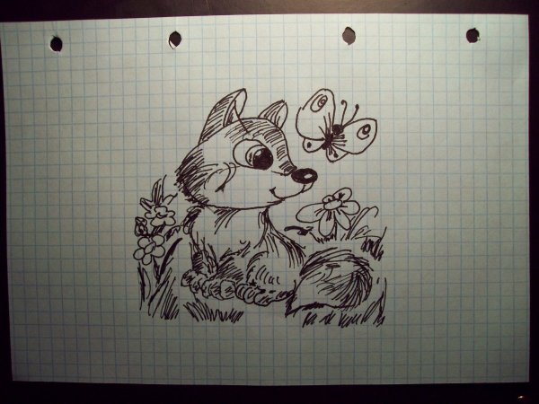 Рисунки ручкой в тетради