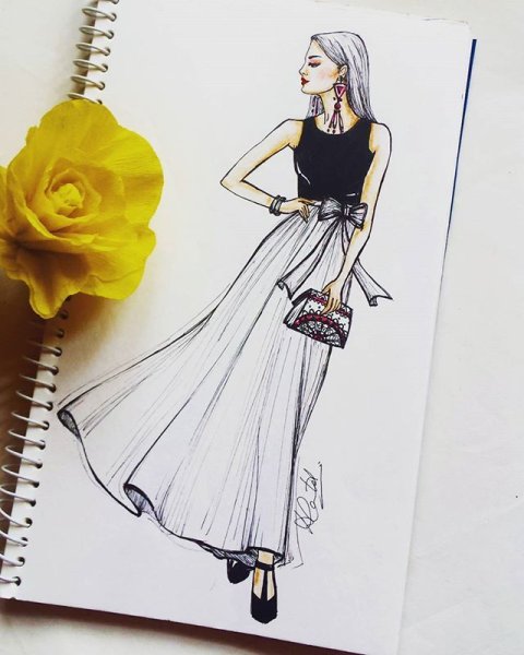 Человек карандашом в полный рост