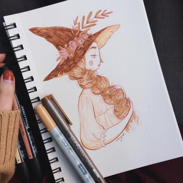 Идеи для рисунков в коричневом