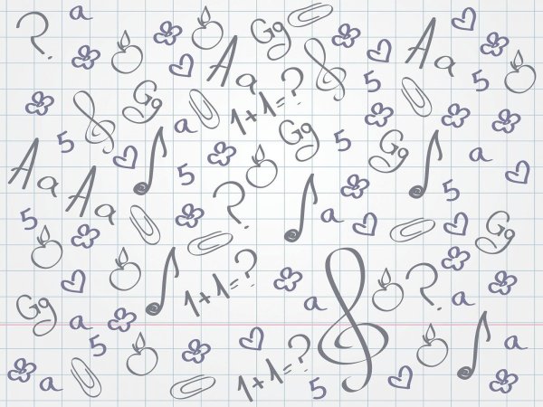 Фон Школьная тетрадь