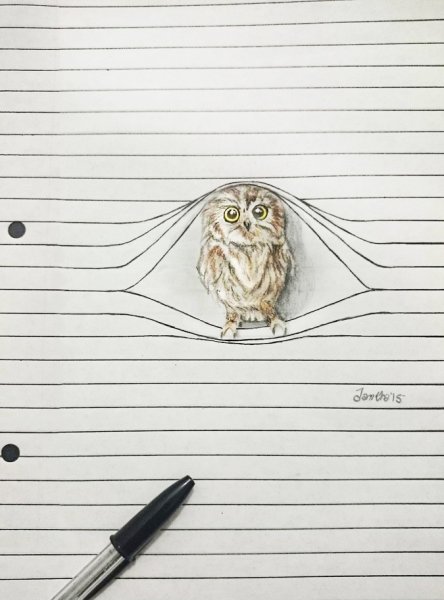 Рисунки в тетради