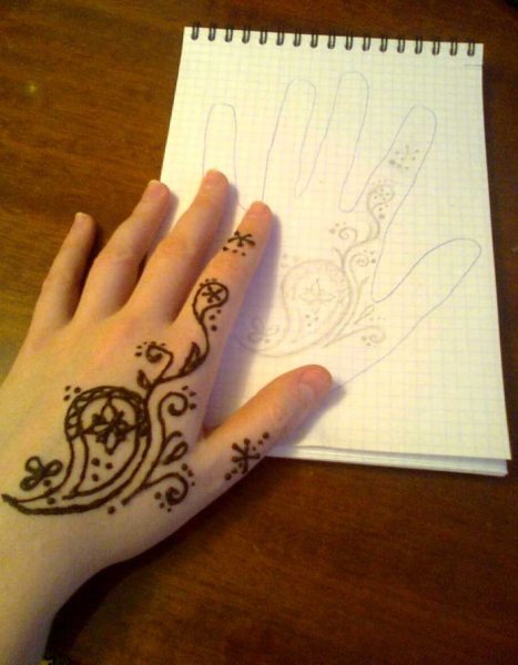 Рисунки на руке легкие
