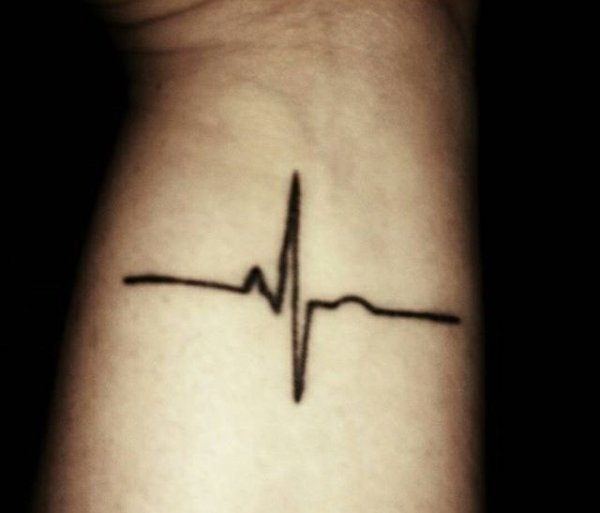 Тату пульс на запястье мужские