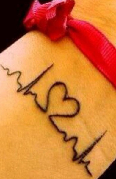 Пульс рисунок на руке