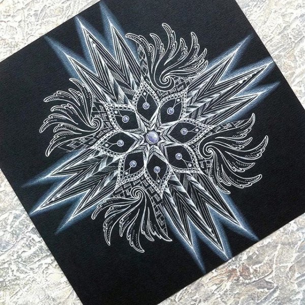 Мандала Рождественская звезда