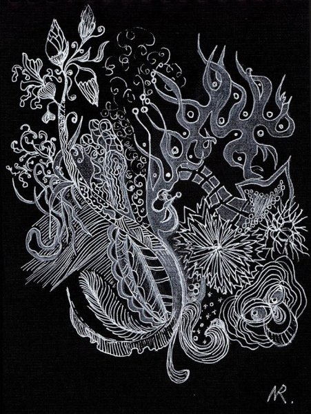 Рисование на тонированной бумаге для детей