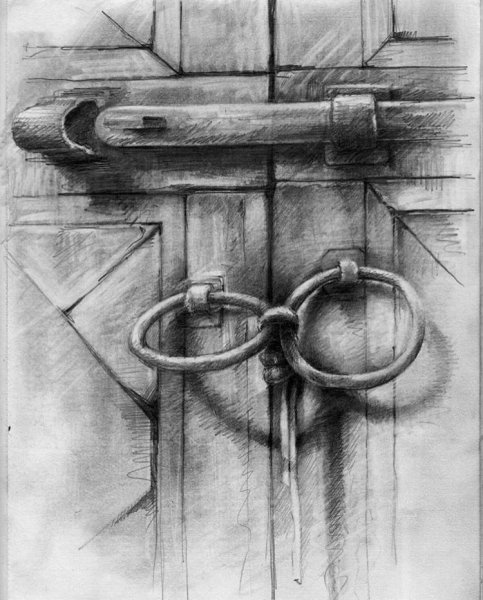 Дверь раскраска