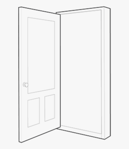 Дверь карандашом