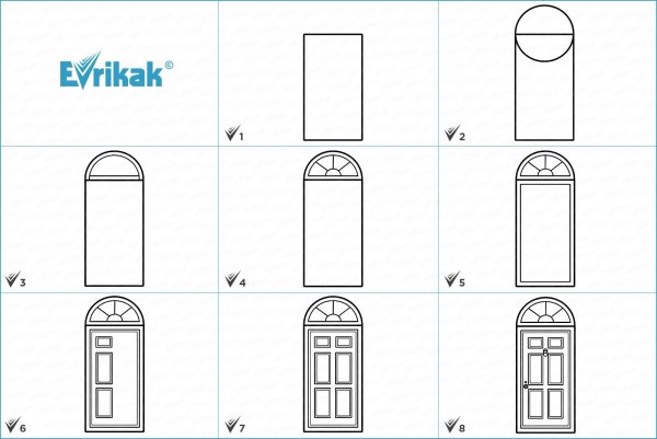 Эскиз двери межкомнатной