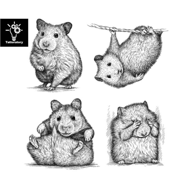 Хомячок эскиз