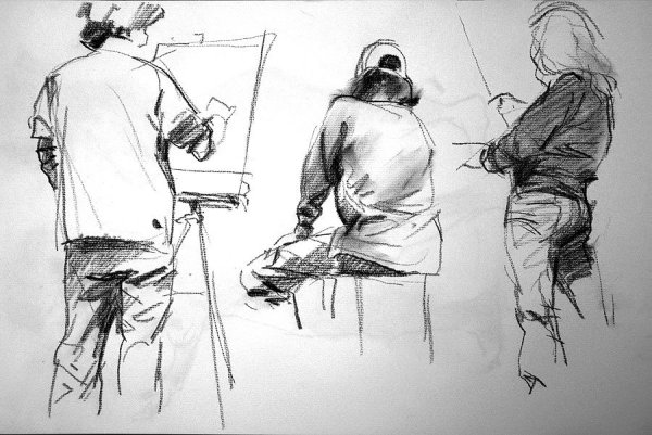 Групповые Наброски людей