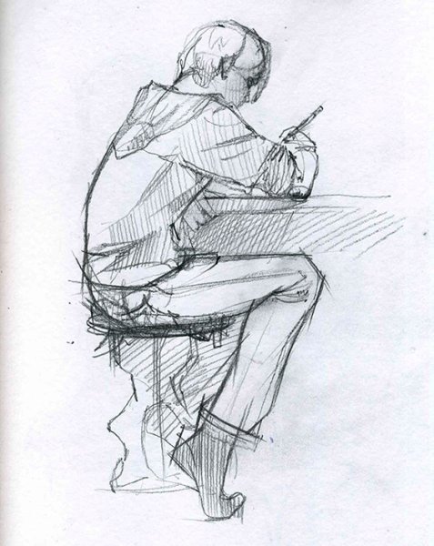 Зарисовки фигуры человека