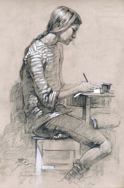 Наброски людей карандашом