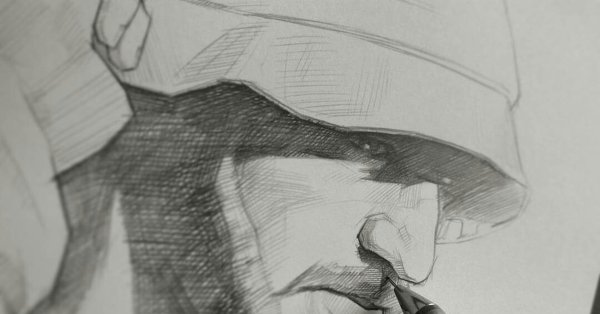 Мияги рисунок карандашом