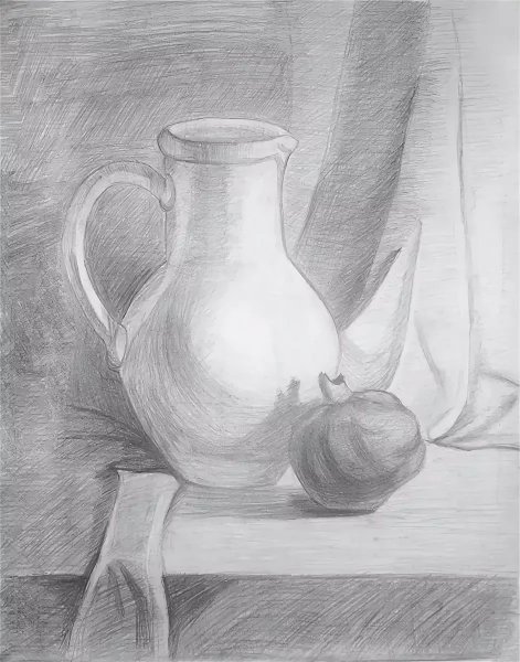 Зарисовки натюрморта