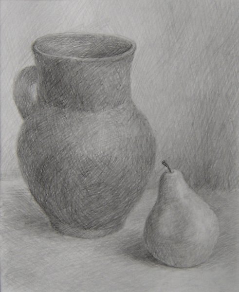 Кувшин карандашом