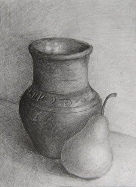 Натюрморт рисунок карандашом