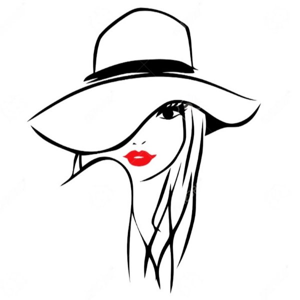 Вышивка силуэт девушки