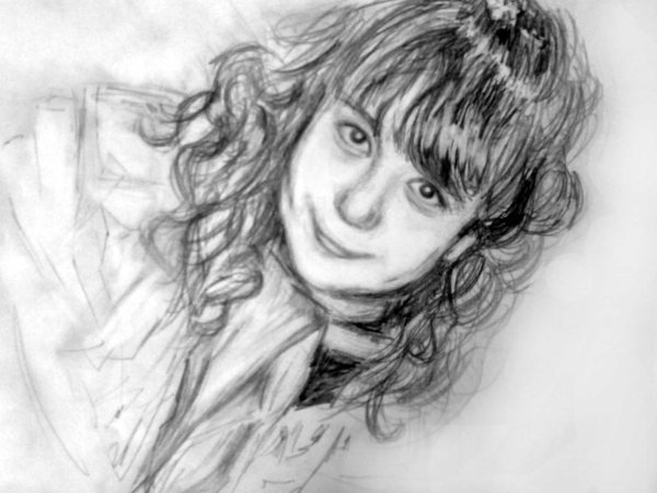 Рисунок женщины карандашом