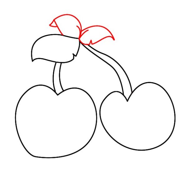 Вишня раскраска