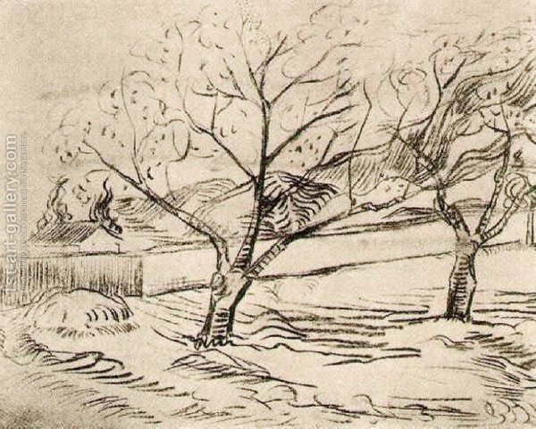 Зарисовки Ван Гога пейзажные