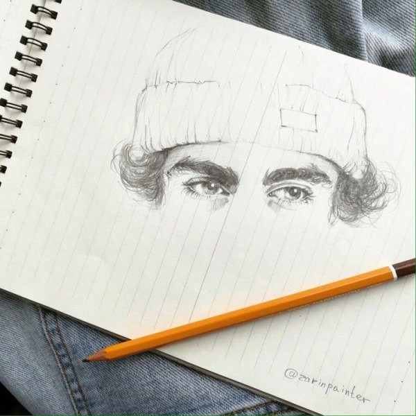 Скетчбук карандашом