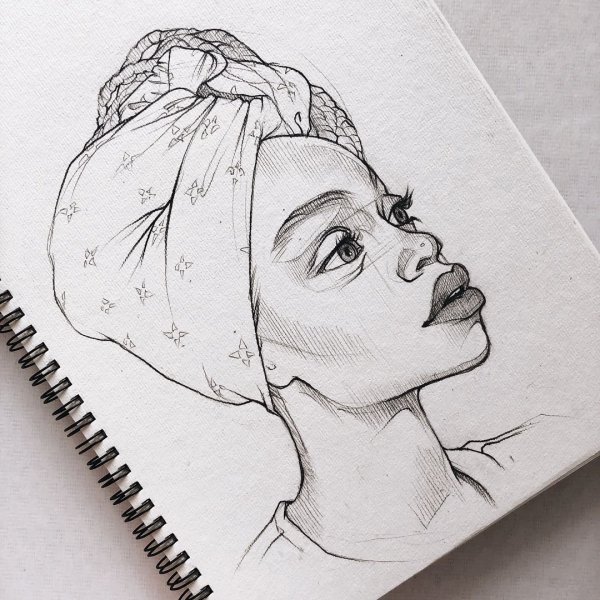 Скетчбук карандашом