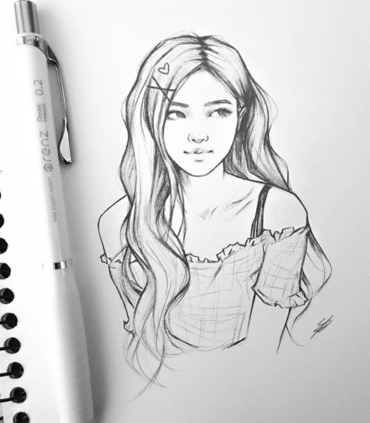 Скетч Розэ BLACKPINK