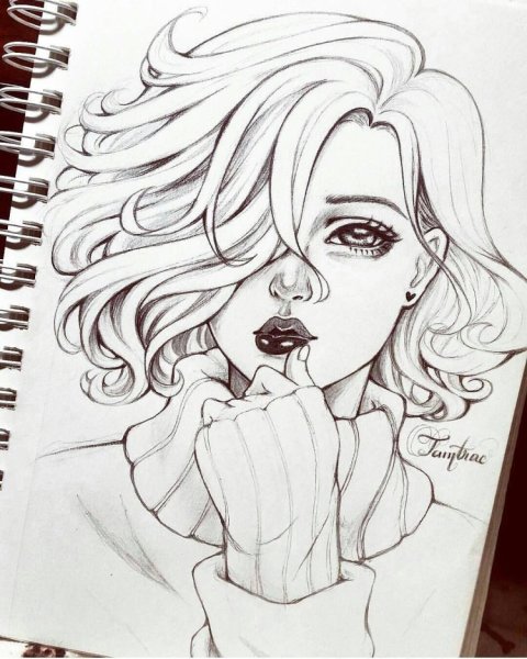 Рисунки для срисовки в скетчбук