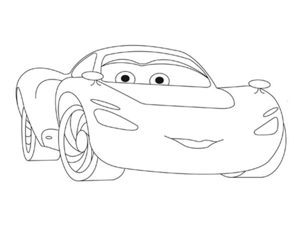 Раскраска Тачки Салли