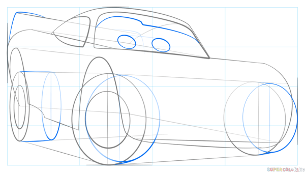Маквин рисунок поэтапно