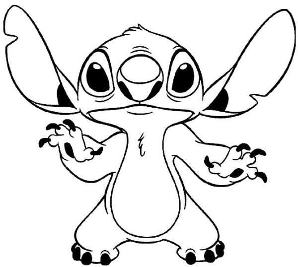 Рисунки карандашом Стича и Лило