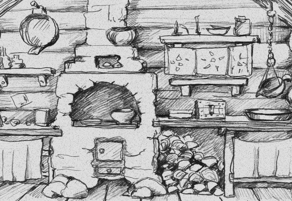 Печка раскраска для детей