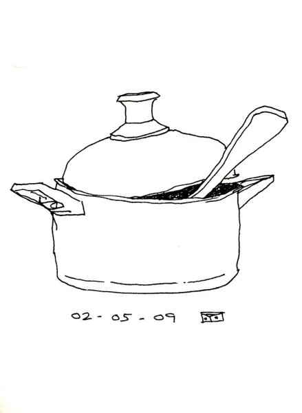 Эскиз кастрюли