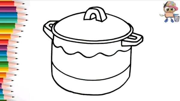 Аппликация кастрюля