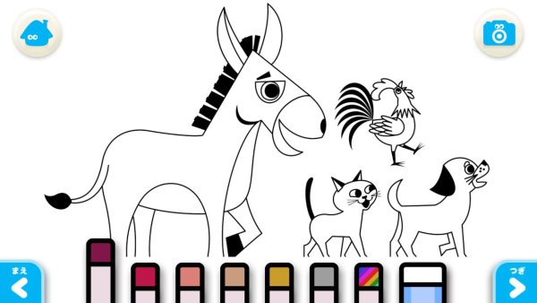 Бременские музыканты рисунок поэтапно