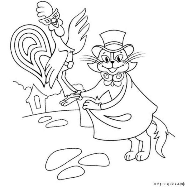 Сказки братьев Гримм раскраски