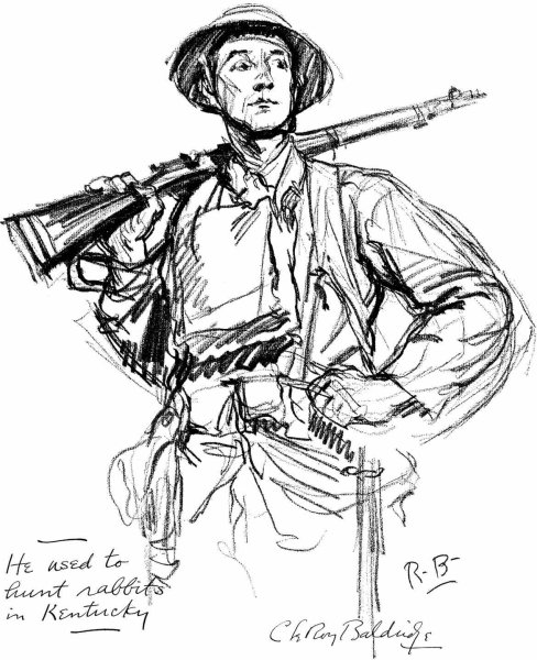 Солдат карандашом