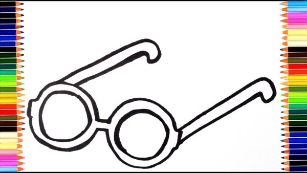 Очки черно белые