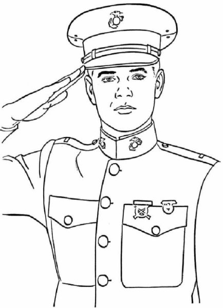 Солдат набросок