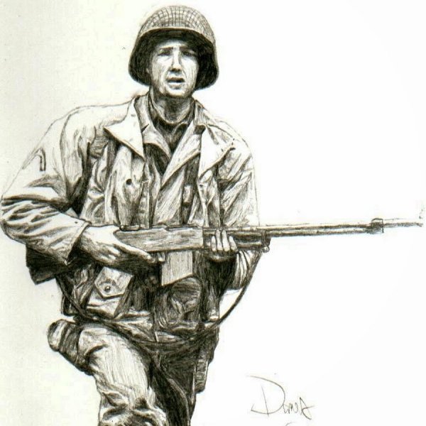 Поэтапное рисование солдата