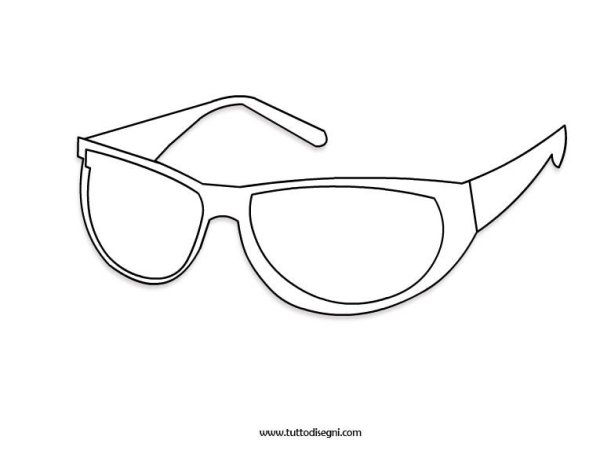 Рисунок очков для срисовки