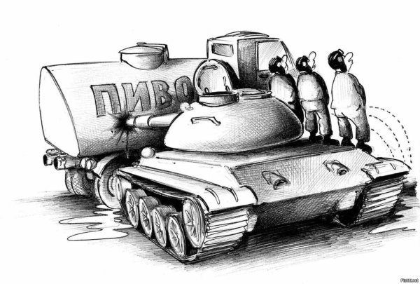 Танк карикатура